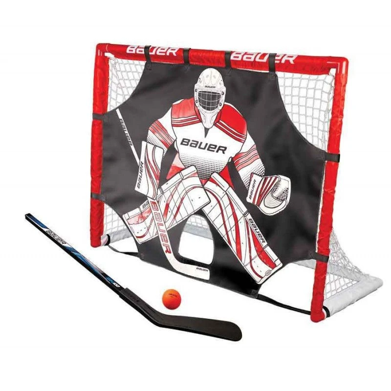 Kit Bauer cage + Tutor Street hockey + crosse + balle Kit Bauer Cage + Tutor Street Hockey + Crosse + Balle -pro patinage soldes product 11228062hd